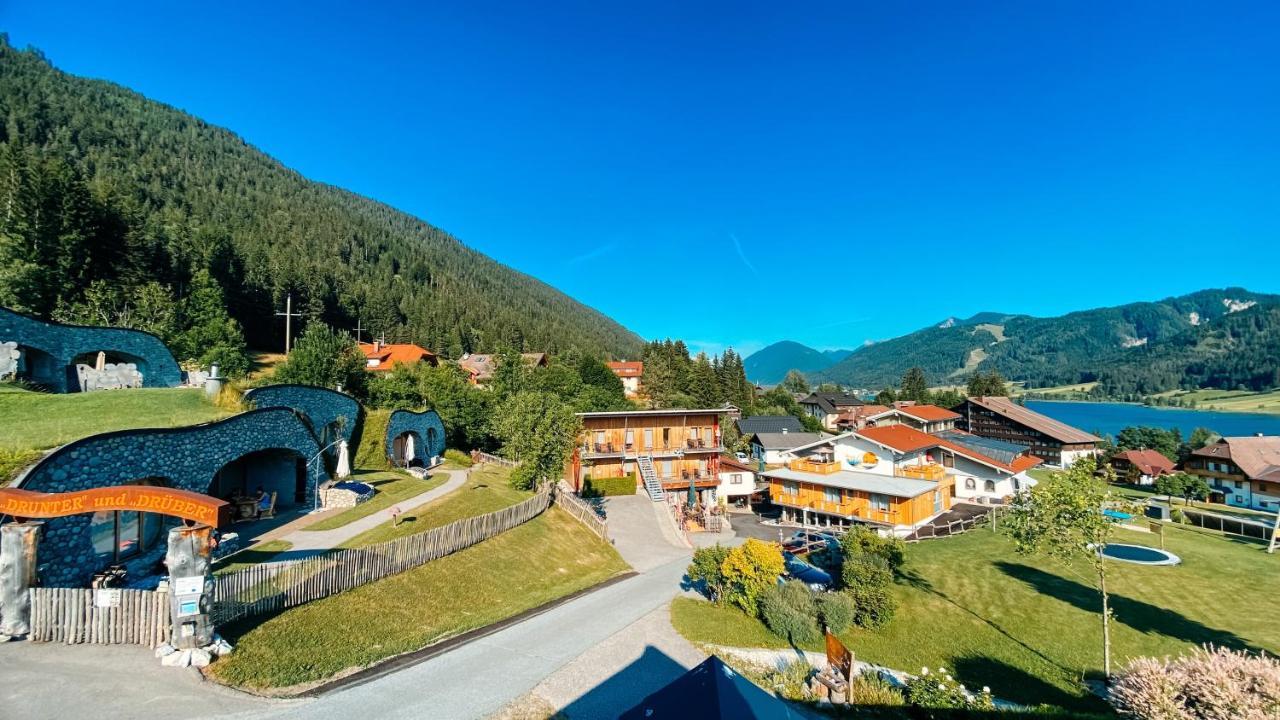 Erdhaeuser Und Apartments Mit Seeblick Und Alleinlage Weissensee Exteriör bild